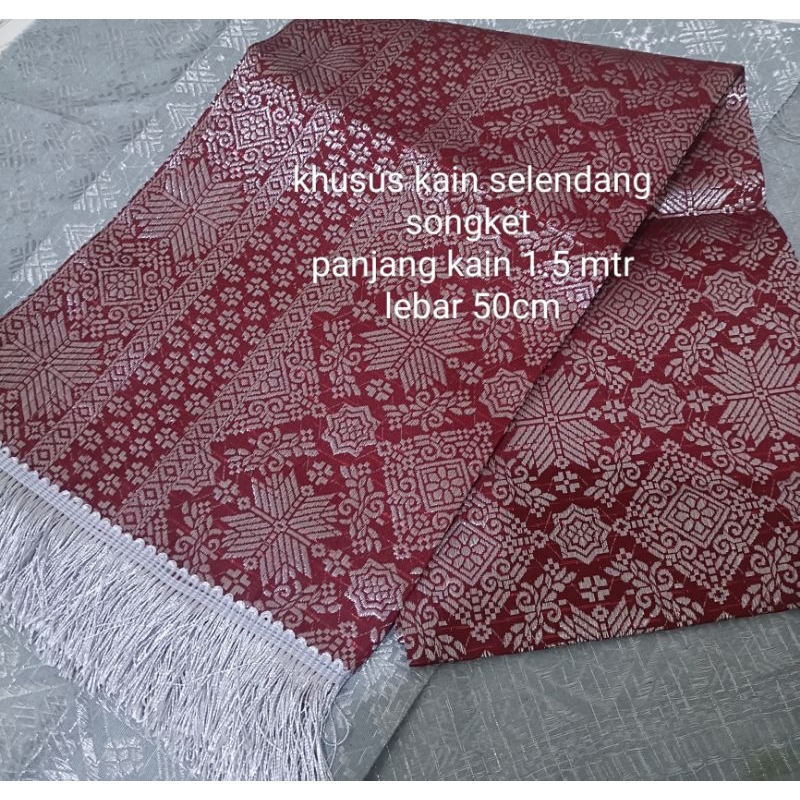khusus selendang songket/kain songket/selendang songket/songket/selendang/songket selendang/kain son