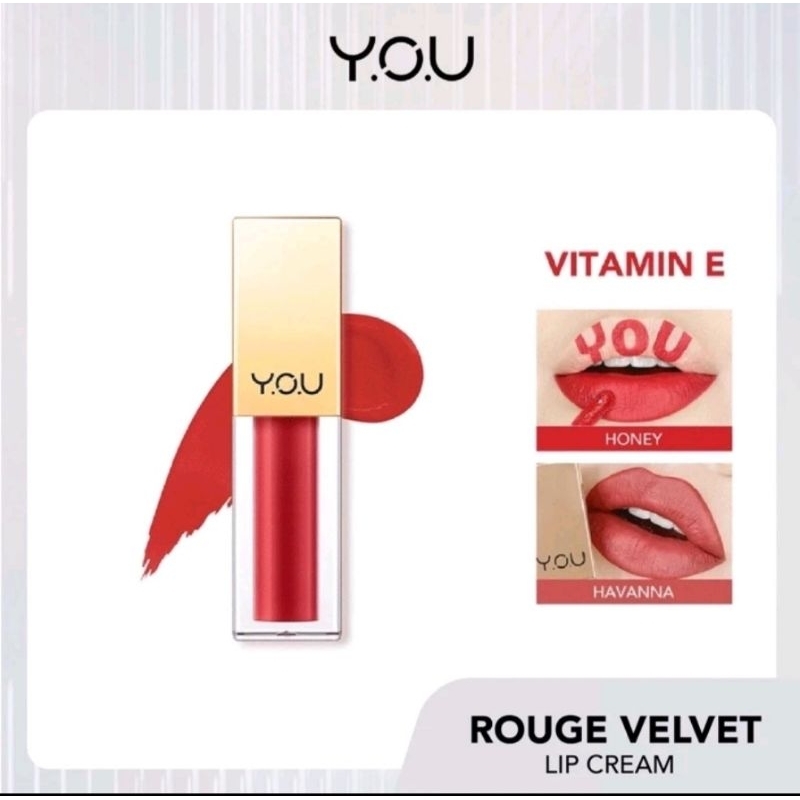 YOU ROUGE VELVET MATTE LIP CREAM