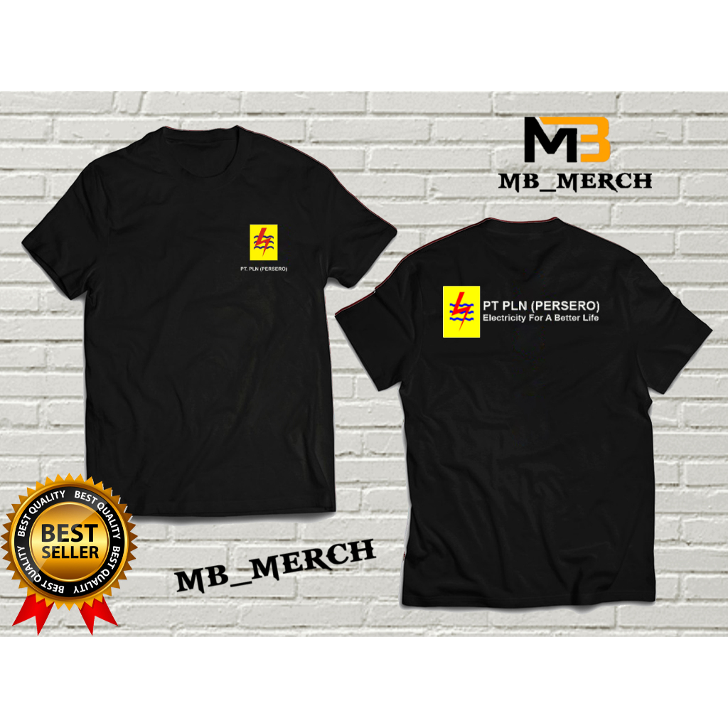 Import Quality MURAH TSHIRT PT.PLN PERSERO BAJU Kaos  PLN keren