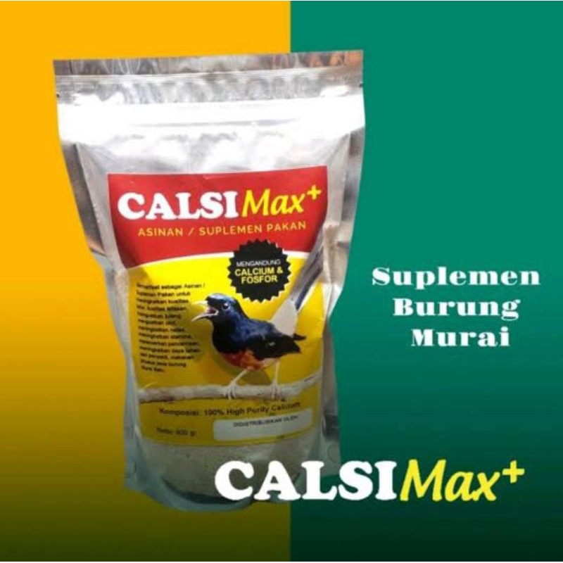 SUPLEMEN BURUNG MURAI BATU | ASINAN MURAI BATU HIGH CALCIUM - CALSIMAX+ | KALSIMAX+