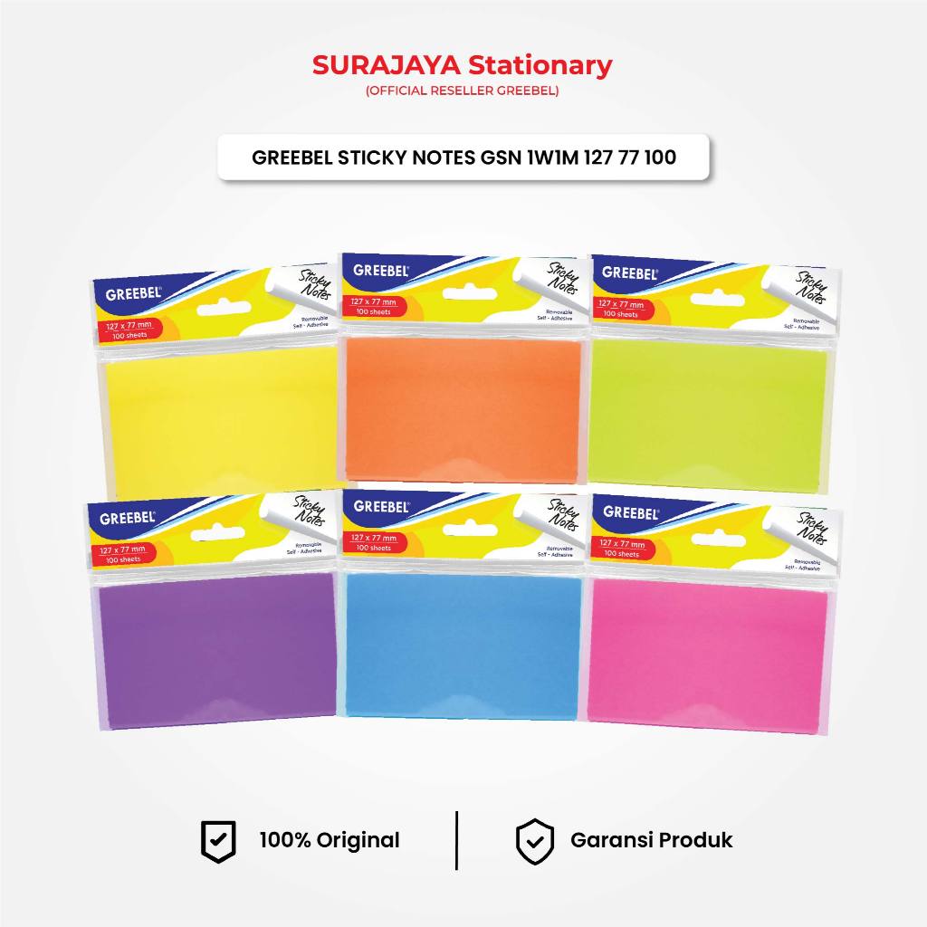 

Sticky Notes GREEBEL GSN 1W1M 127 77 100