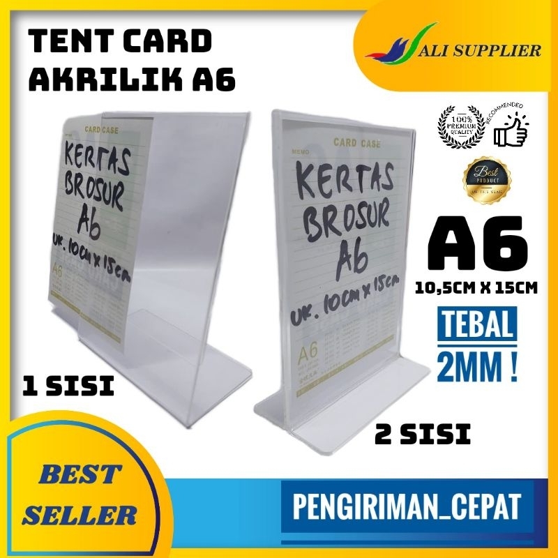 

Acrylic Tent Card A6 Murah / Acrylic Display A6 / Akrilik model L ukuran A6 / Akrilik Meja / AKRILIK MEJA / AKRILIK QRIS / AKRILIK DISPLAY PROMO / AKRILIK DIMEJA / AKRILIK BENING A6 / AKRILIK PAPAN PAJANGAN DIMEJA / AKRILIK DISPLAY A6