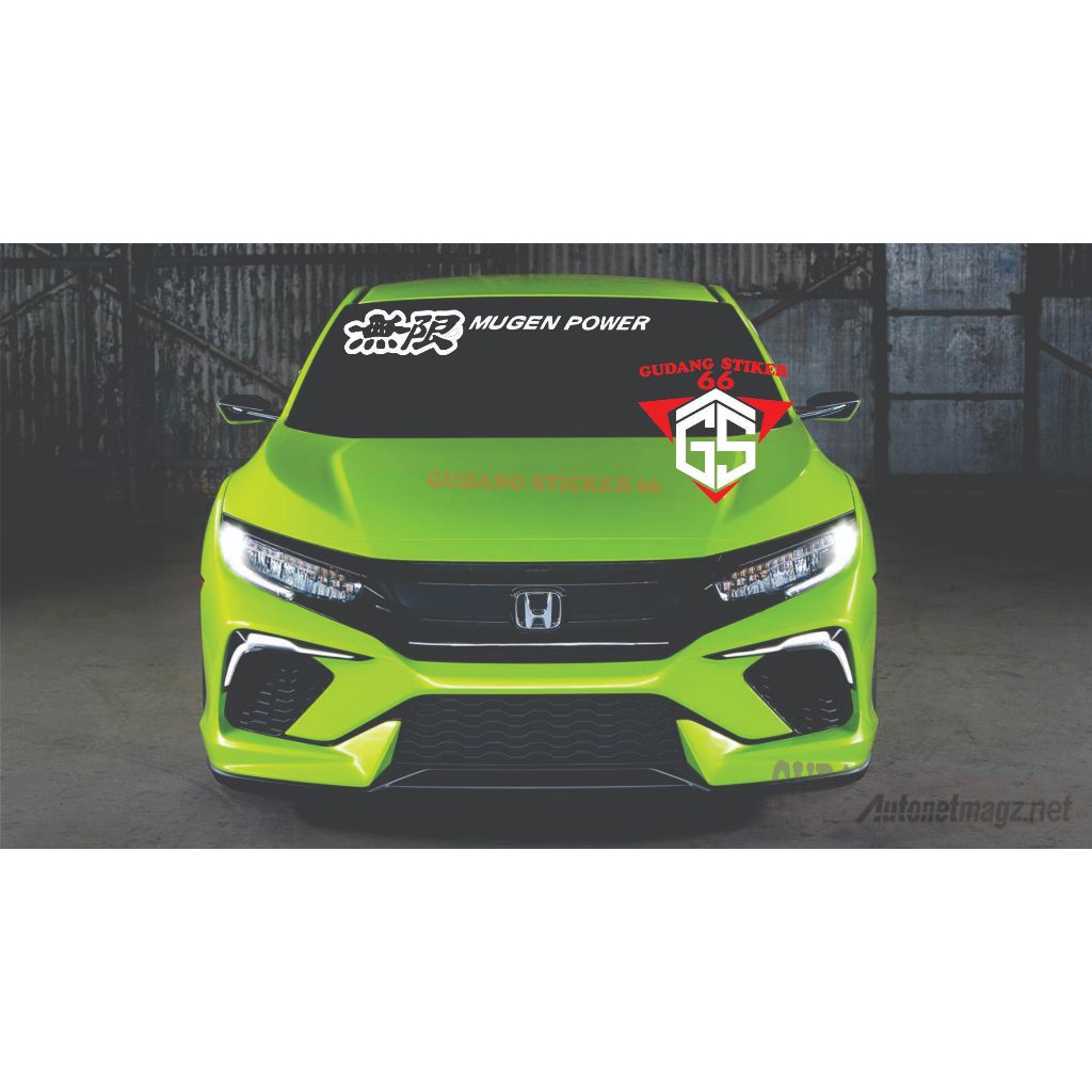 sticker kaca mobil depan1pcs sticker kaca depan mobil