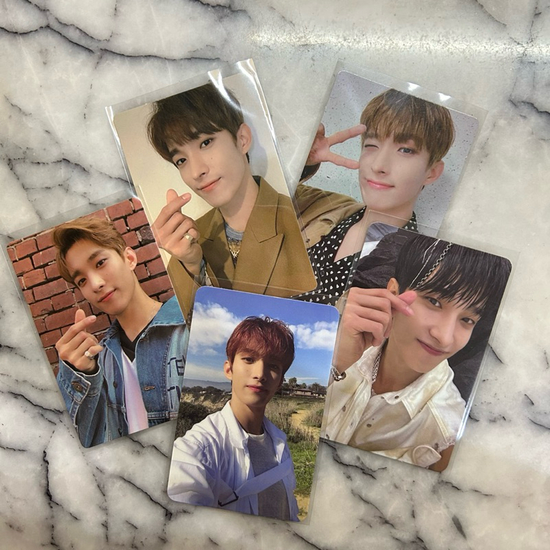 [ svt ] dk pc ⟡ || photocard: an ode truth & real ver, henggarae dul ver & face the sun pioneer ver