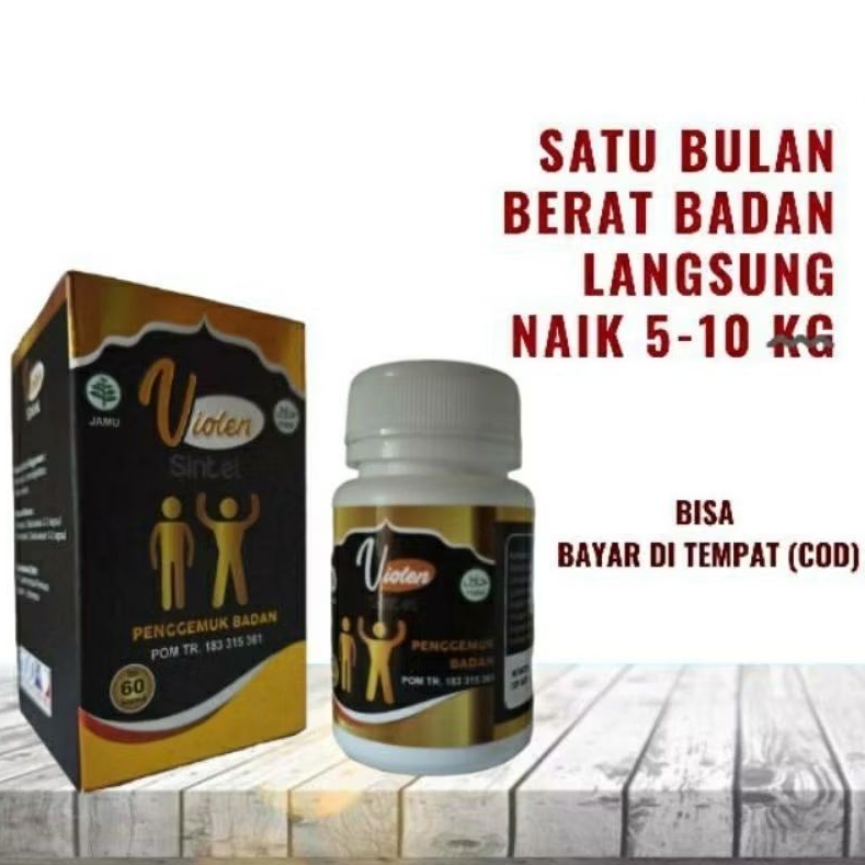 VIOLEN Original Violen Obat Gemuk Penggemuk Badan Herbal Alami Plus Penambah Nafsu Makan Asli