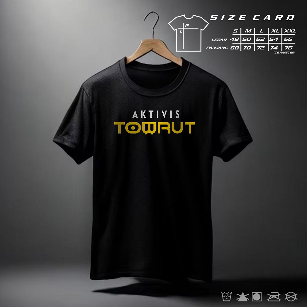 KAOS AKTIVIS TOBRUT BAJU DISTRO COWOK CEWEK