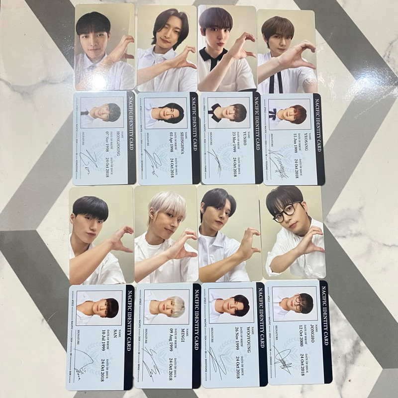 NACIFIC X ATEEZ: DEAR YOUTH PHOTOCARD + STUDENT CARD ROUND 6 R6