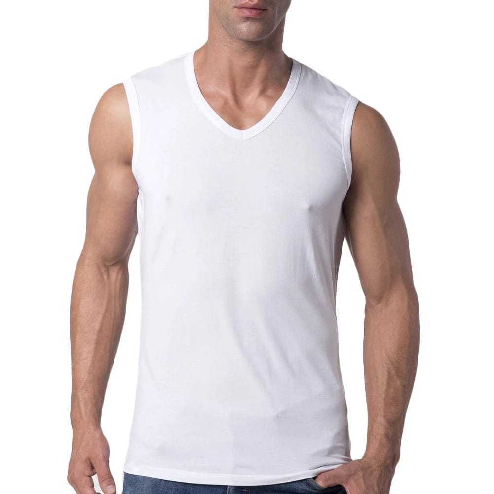 Singlet Yukensi Pria Dewasa V-Neck Cotton Rib Premium SINGLET PRIA /TANKTOP PRIA/KAOS DALAM/DALAMAN