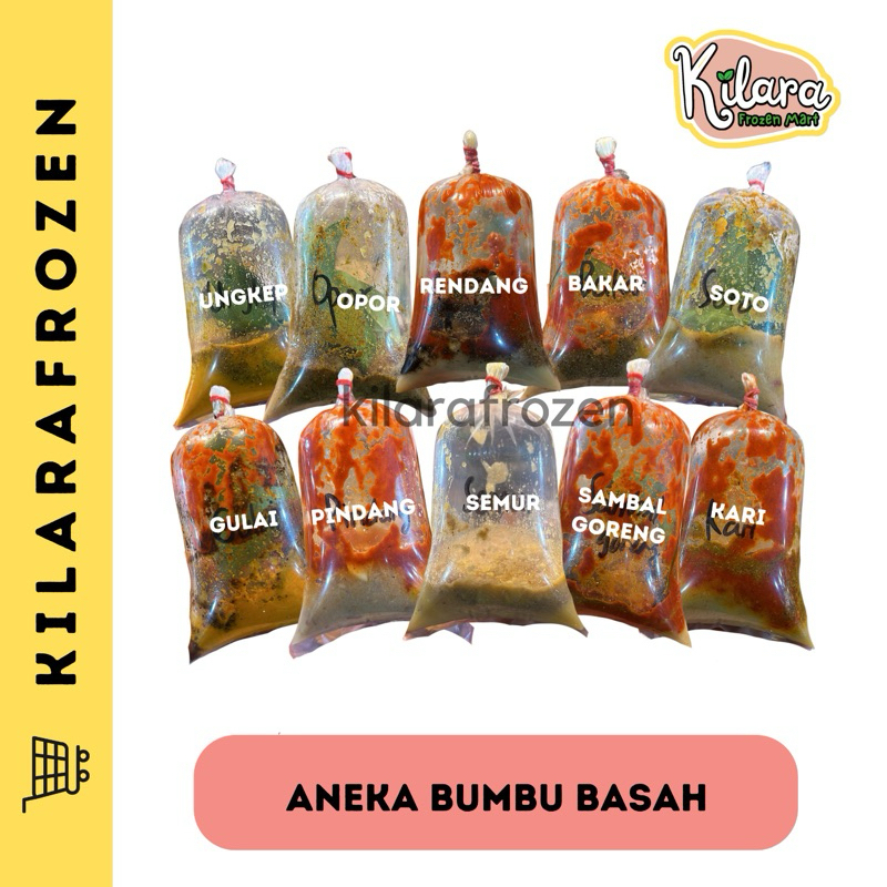 

ANEKA BUMBU BASAH SIAP MASAK SOTO BAKAR GULAI KARI RENDANG MALBI SEMUR OPOR UNGKEP PINDANG LAKSAN TEKWAN CELIMPUNGAN SEMUR SAMBAL GORENG BUNCIS - KILARA FROZEN MART