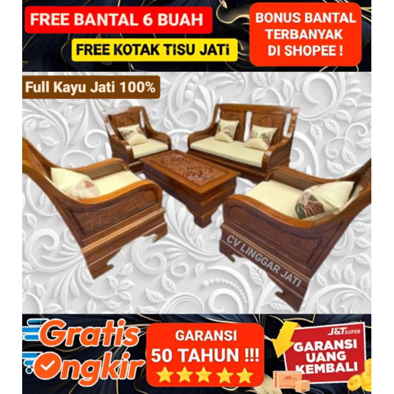 Kursi Tamu Jati Kursi Kayu Minimalis Jati Tua Semut