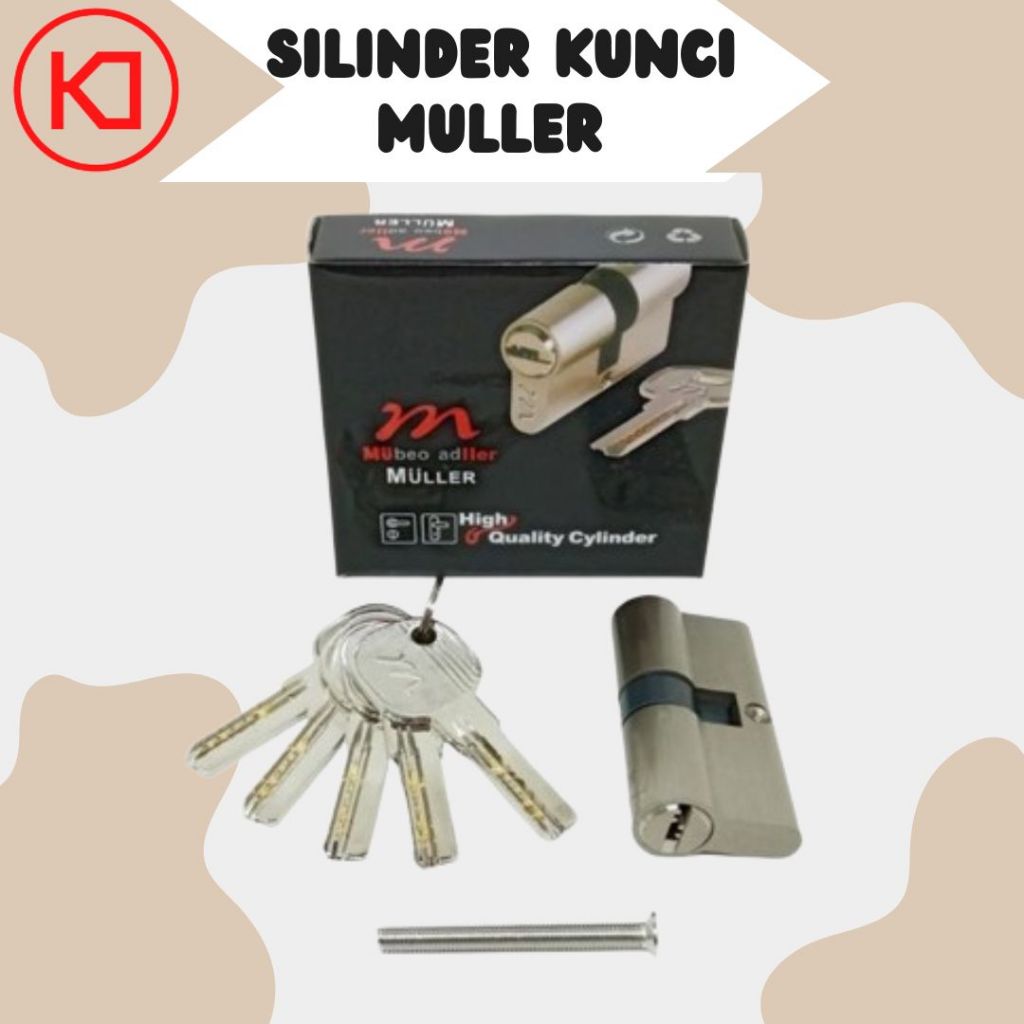 Silinder Kunci Pintu Besar Muller Type 85060 SN (Silinder Muller)