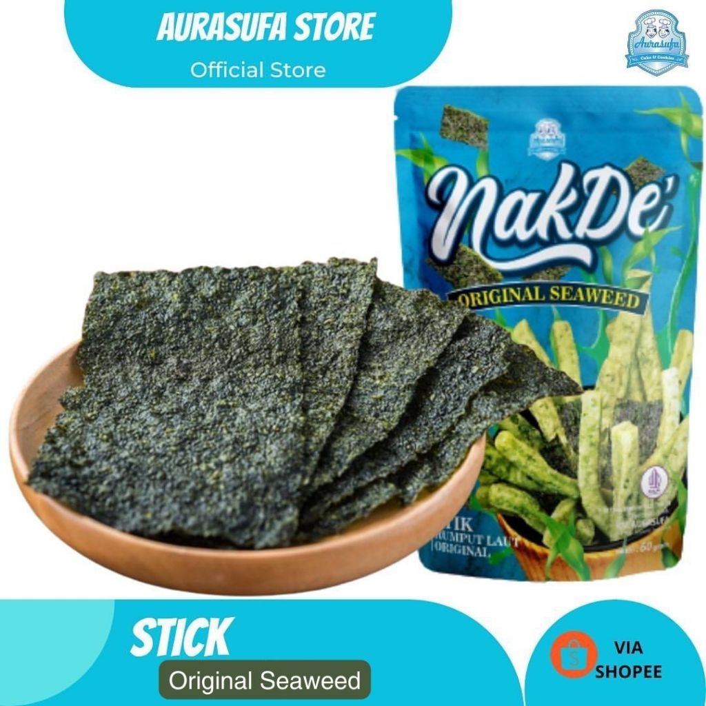 

NakDe Stik Original Seaweed, Stik Keju, Cheese Stick, Cemilan Sehat, Cemilan Premium