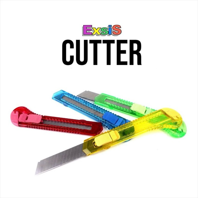 

CUTTER BESAR WARNA • Pisau Cutter Ukuran Besar ATK Peralatan Kantor 【Sparkle Sapphire】