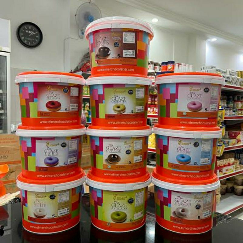 

Elmer Dip Glaze Topping Donut 5kg All Varian