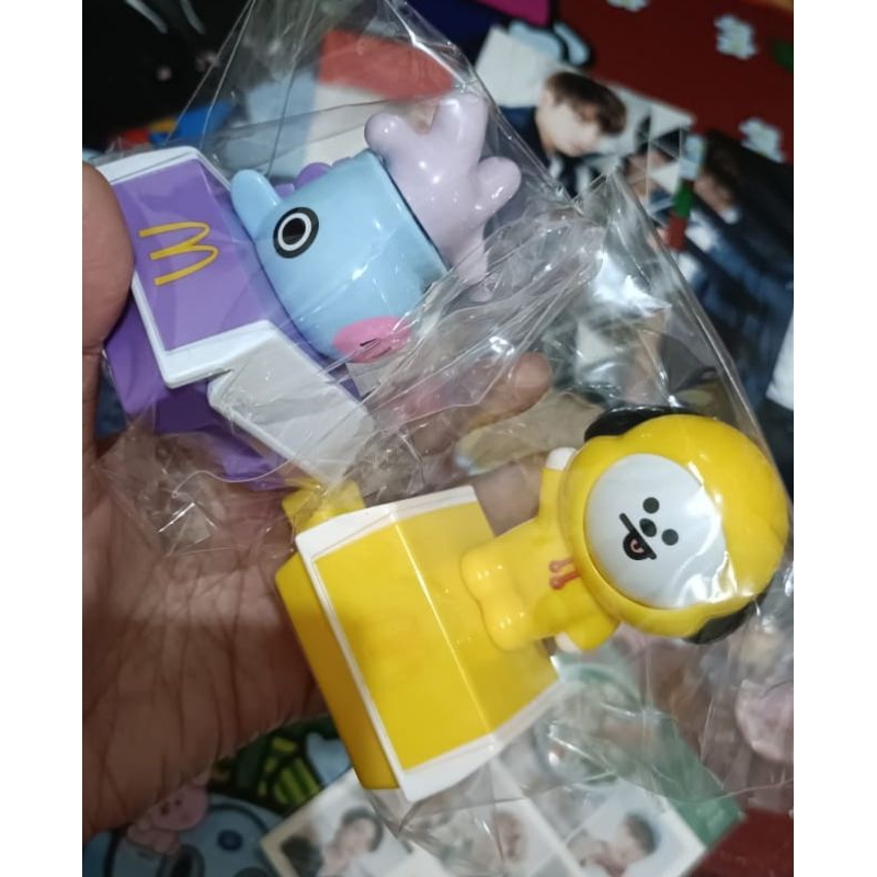 FIGURE BT21 CHIMMY & MANG MCDONALD (100% OFFICIAL)