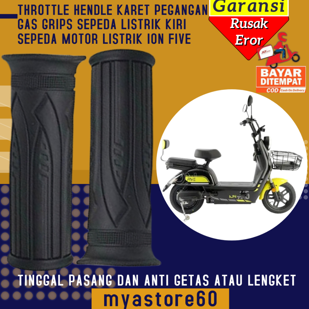 Throttle Gas Sepeda Listrik 10N F1V3 Gas Handle Grips Kiri Throttle Akselerator Sepeda Motor Speda L