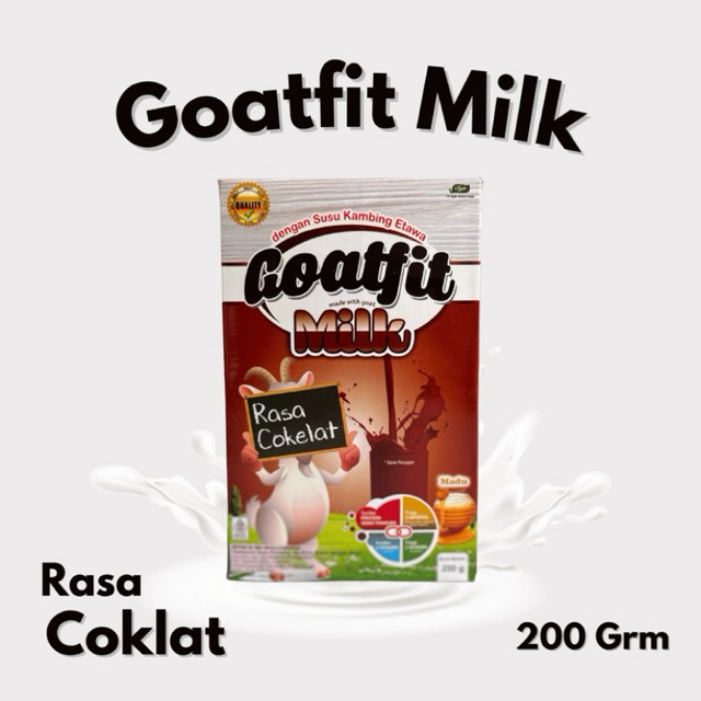 

Goatfit Milk Cokelat ,Stroberi,Kurma,Etawa,Original,susu Kambing Etawa Plus Royal Jelly | Kemasan 200 gr