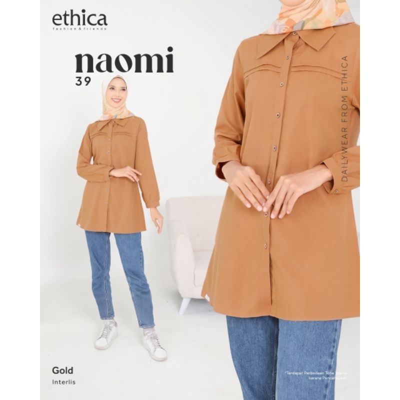 BAJU ATASAN ETHICA NAOMI 39 BLOUSE WANITA ATASAN KATUN ATASAN POLOS KEMEJA CEWEK