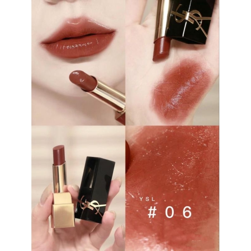 (shade 06) ysl rouge pur couture lipstick travel size 0.8g