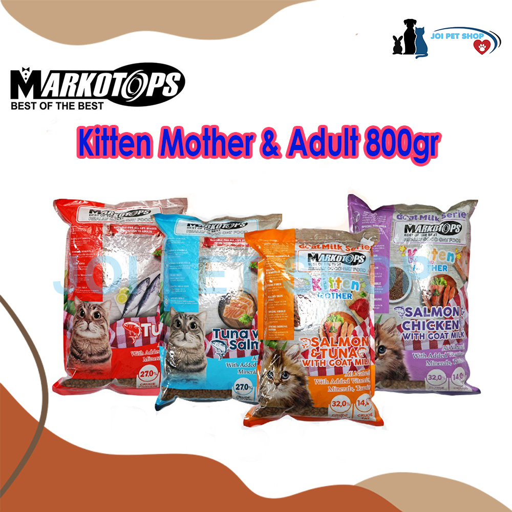 Makanan kucing kering premium MARKOTOPS Freshpack 800gr - makanan kucing murah MARKOTOPS DRY
