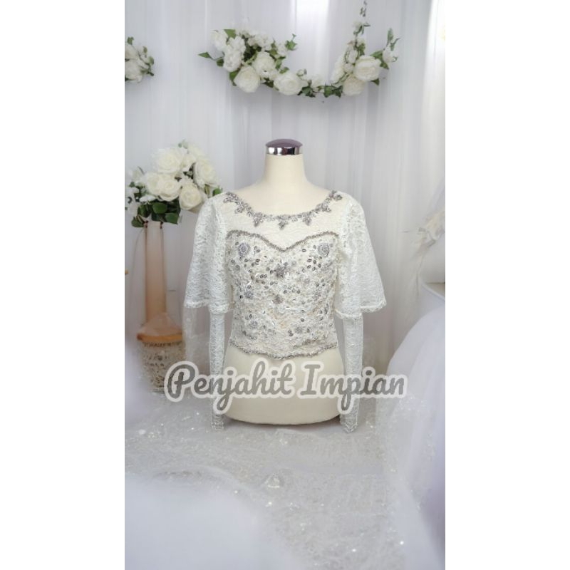Kebaya wisuda/tunangan/lamaran/pesta/nikah/akad/pemberkatan full payet