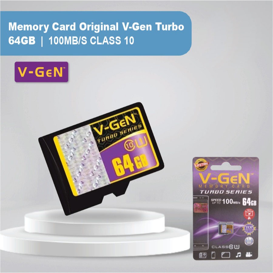 Memory Card V-Gen Turbo 64GB Memory V-Gen Original - 64 gb