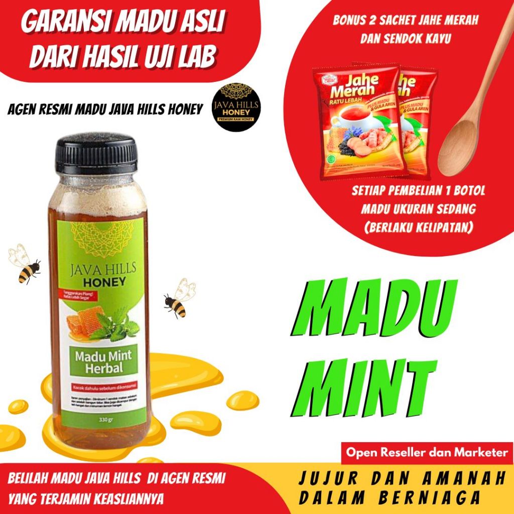 

madu mint herbal Javahills honey mumtaz herbal madu murni