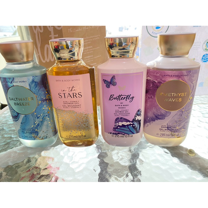 (LV) SHOWER GEL BATH & BODY WORKS ,SHOWER GEL BBW ,SHOWER GEL BBW ORIGINAL ,AMETHYST WAVES BBW SHOWE