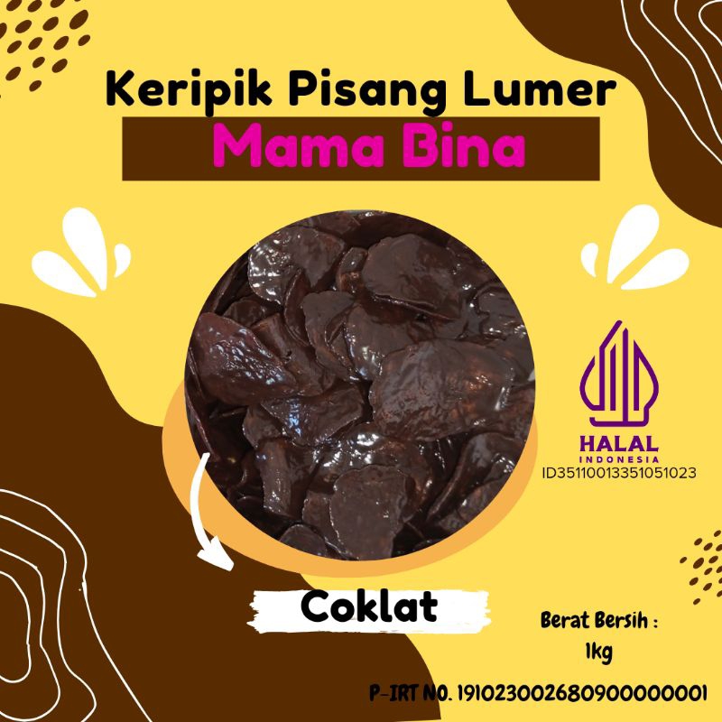 

KERIPIK PISANG LUMER MAMA BINA BERAT 1kg|3000ml
