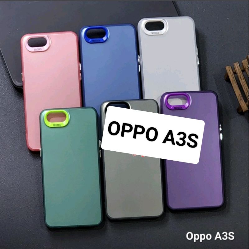 SOFTCASE OPPO A3S CASE IMD HYBRID PLATE HOLOGRAM