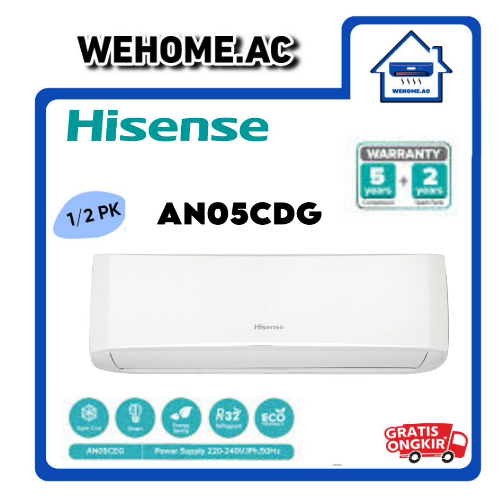 AC Hisense 1/2PK AN05CDG AC Standard Hisense AC 1/2PK Hisense