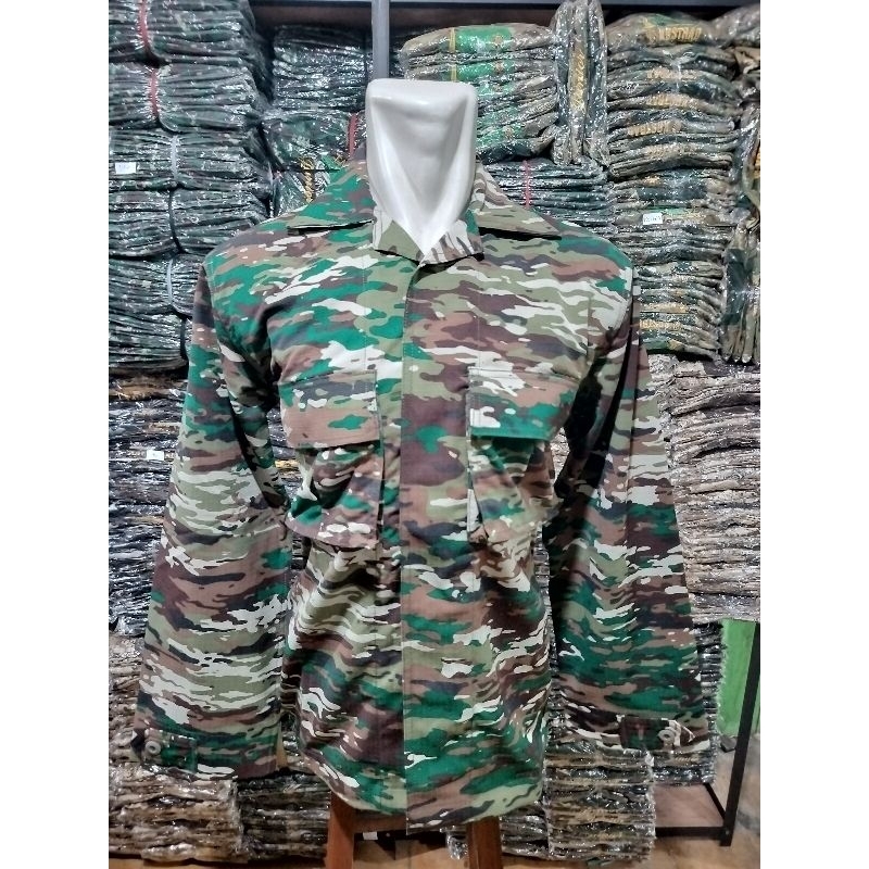 BAJU PDL MATRA DARAT ASLI JATAH TNI TERBARU / 1 STEL BAJU PDL TNI MATRA DARAT ORIGINAL TNI AD TERBAR
