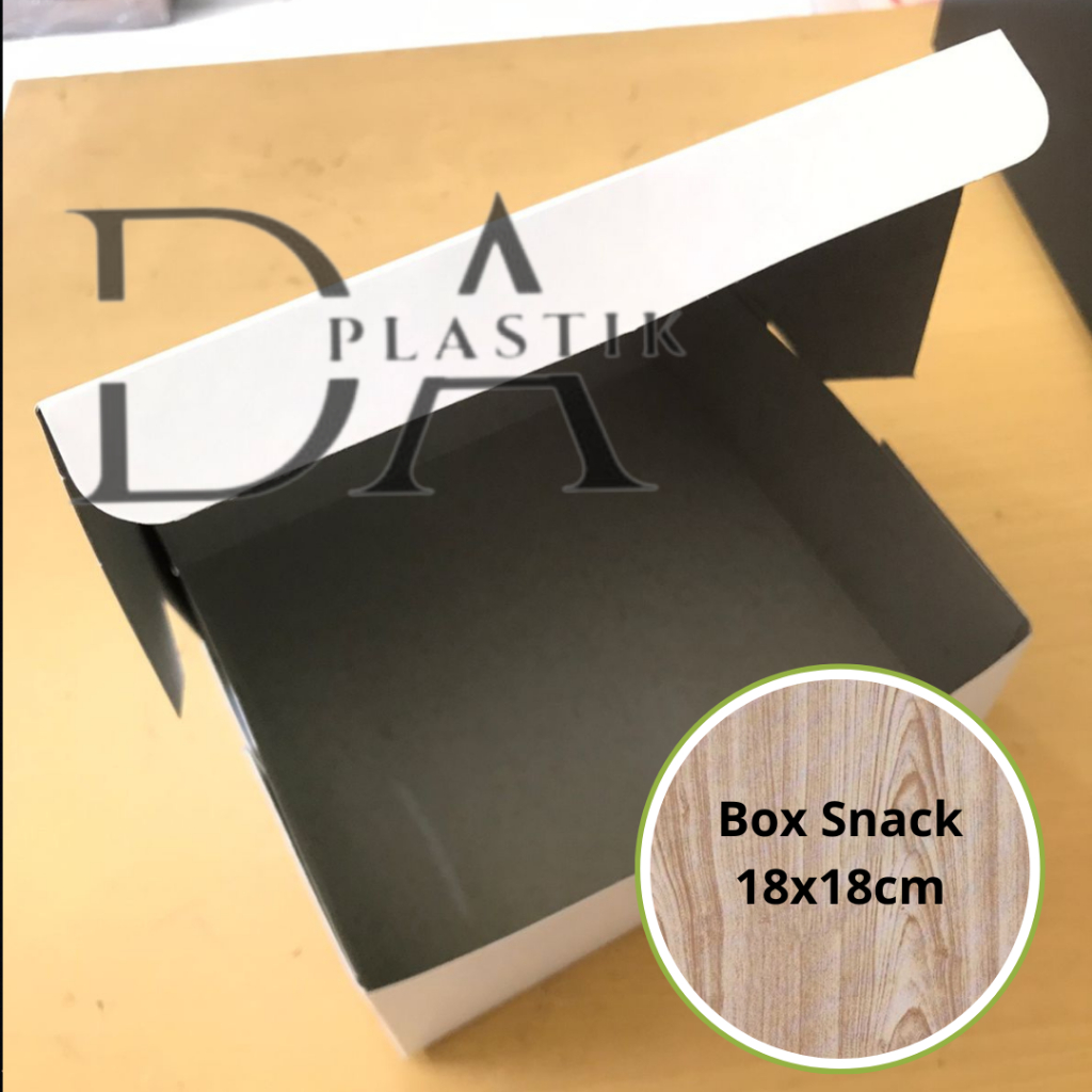 

1Pcs Dus Box Snack Putih Polos Tebal 18x18 cm Kotak Nasi | Kotak Kue | Dus Snack | Kardus Kotak Putih