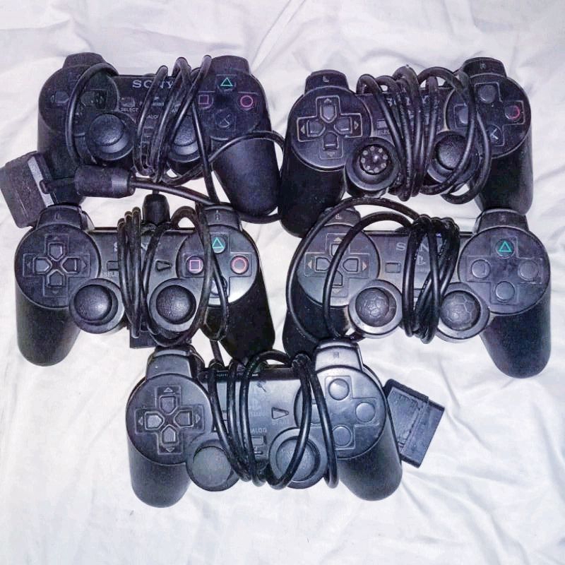 stik PS2 original mesin dan pabrik | stik PS2 getar warna hitam tw | stick PS2 tw murah | stik PS2 m