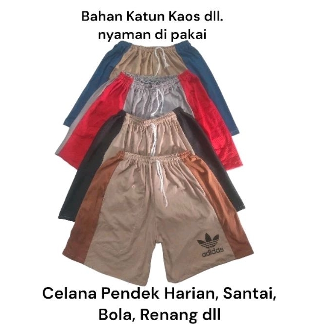 Celana Pendek Color Anak Laki-laki 6-12 Tahun Harian Santai Bola Renang. Bahan Nyaman & Adem