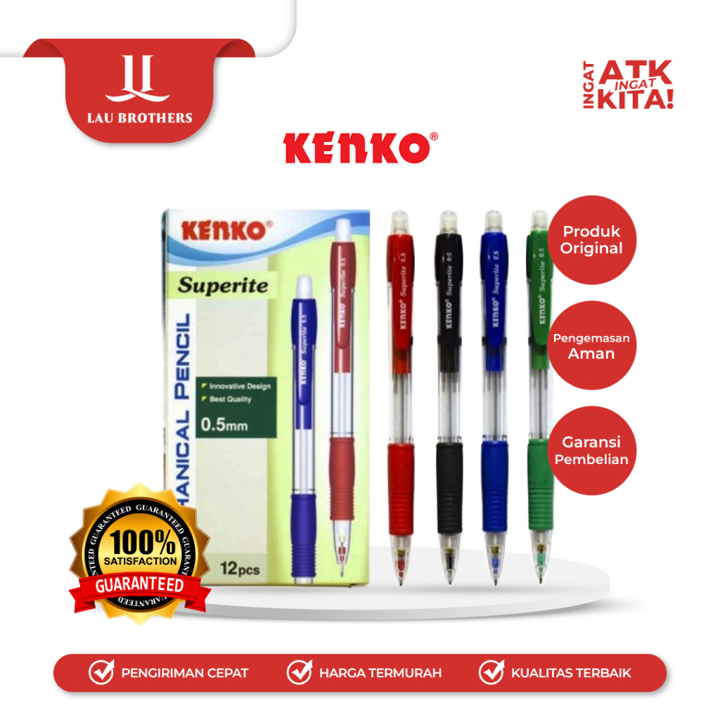 

KENKO PENSIL MEKANIK/ MECHANICAL PENCIL SUPERITE 0.5mm (1PC)