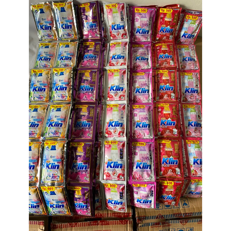 12pcs SOKLIN LIQUID CAIR kemasan Renceng ,Soklin wangi harum