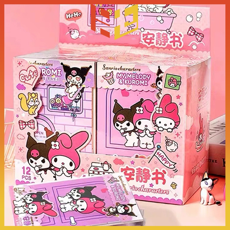 

Tidak Perlu Memotong Quiet Book Buku Sticker Lucu Jumbo Bubble 3D Sticker Busy Book Melody