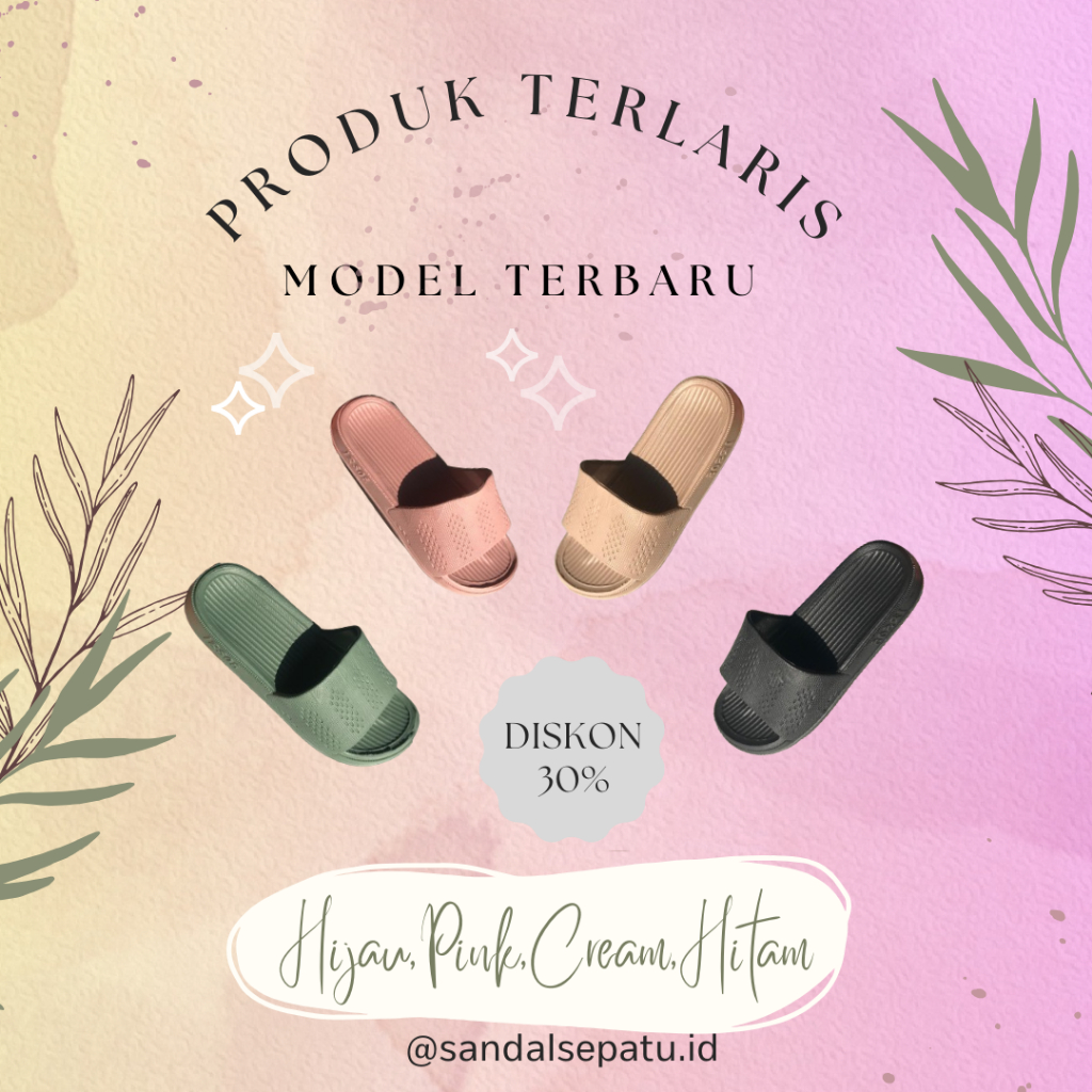 NEW PRODUK terbaru/Sandal Irsoe/sandal terbaru wanita/sandal selop wanita/sandal karet/sandal slop/s