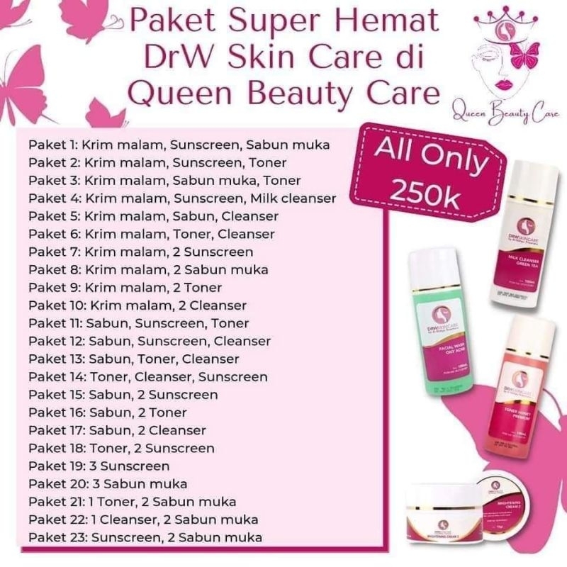 produk costum drw Skincare original