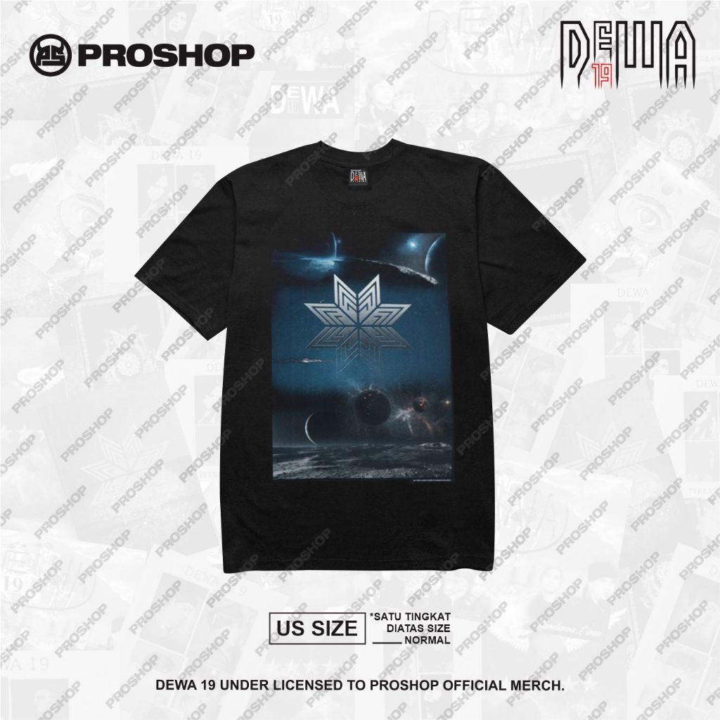 Proshop | Laskar Galaxy Dewa 19 Tshirt | Kaos Pria Kaos Distro | Hitam