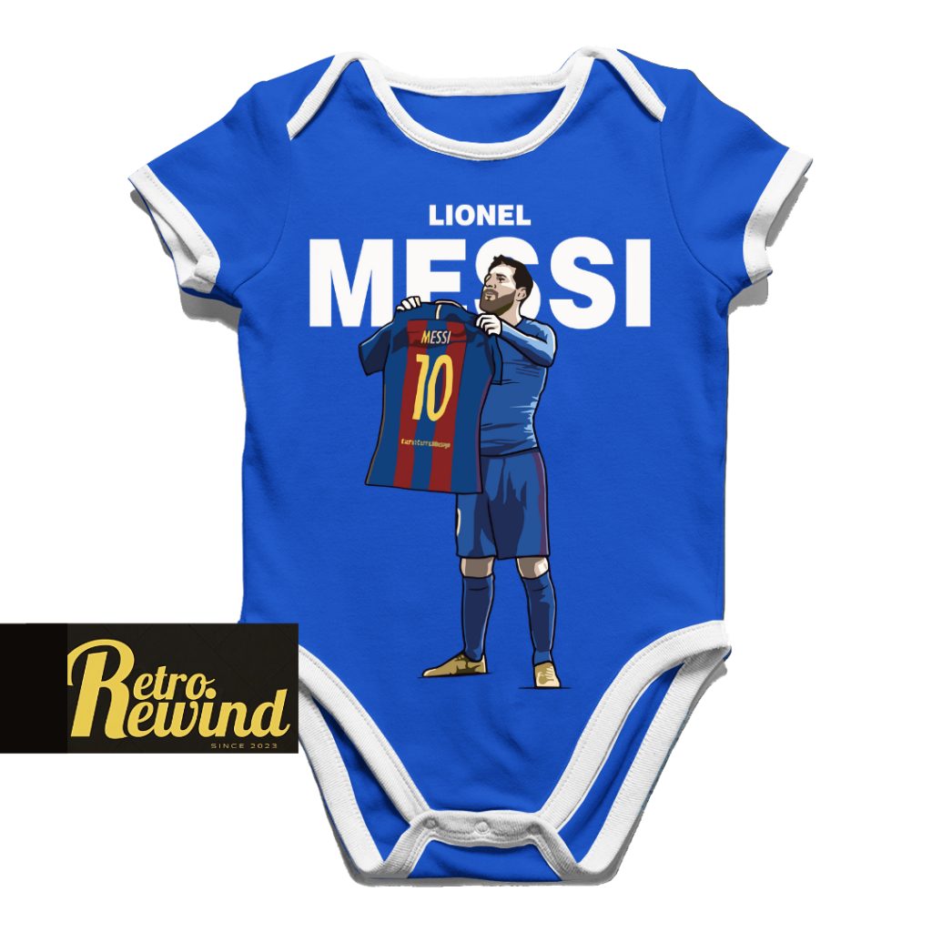 Jumper Bayi BOLA BARCA MESSI Jumper Lucu Pakaian Bayi Premium