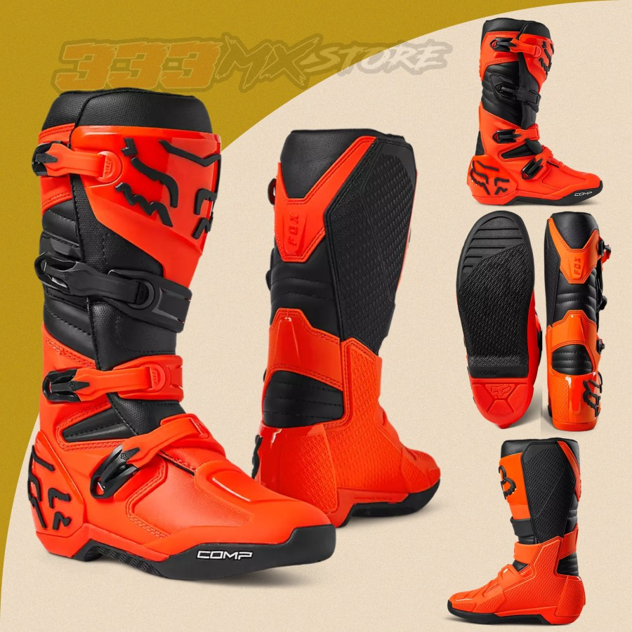 Boots FOX Comp Flo Orange Sepatu Boots FOX Comp Flo Orange Cross Trail Original