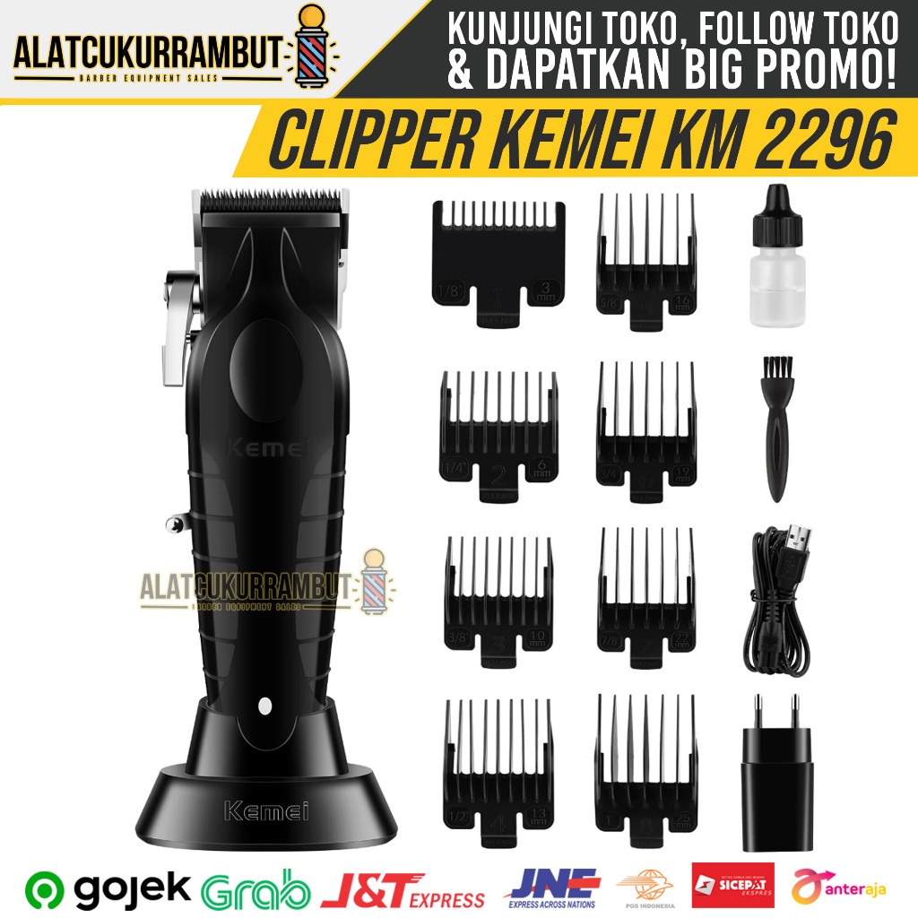 KEMEI 2296 Mesin Cukur Rambut Alat Cukur Rambut Hair Clipper Kemei