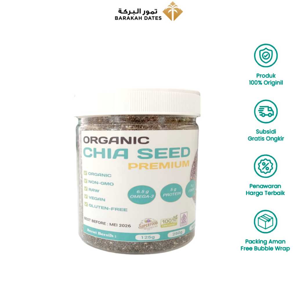 

Chia Seed Premium Original 400gram Chia Seed Mexico Toples