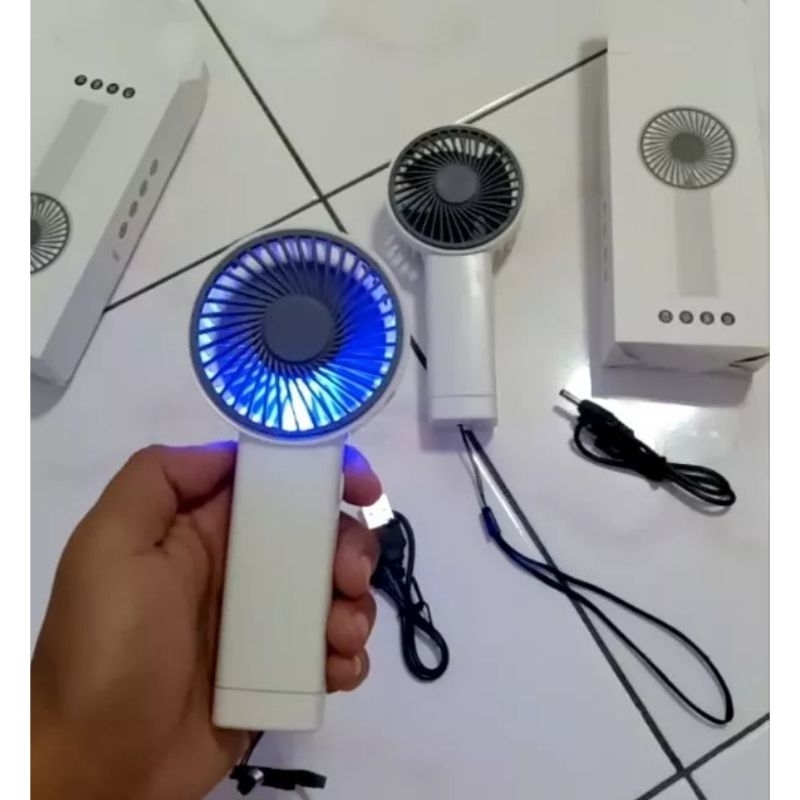 Kipas Angin Mini Portable Baterai Charge - Kipas Portabel USB Batre Cas