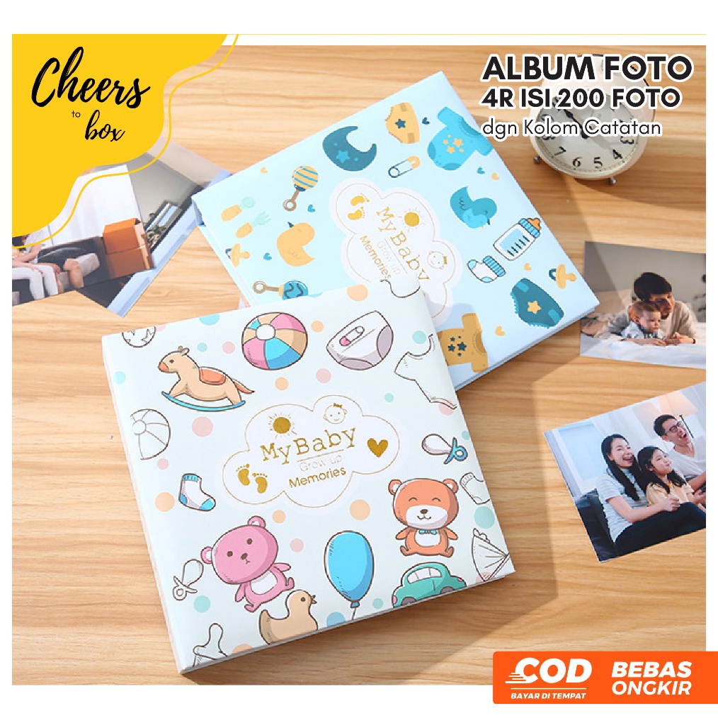 KODE P54I 4R 2 Slot dengan Kolom Catatan  Buku Album Foto 4R Isi 2 Foto dengan Tambahan Kolom Notes 