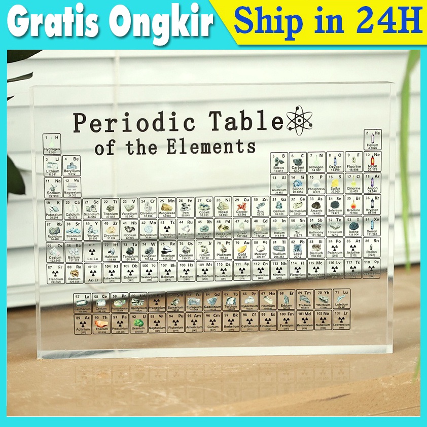 

Untuk Unsur Kimia Mengajar 83butir Periodic Table Ornamen Meja Periodik Kristal Akrilik Transparan Ornamen Teknologi Pajangan Frame v O4B6