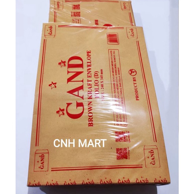 

1 PCS 1 Pak GAND Amplop coklat folio amplop coklat F 4 g Y2K5
