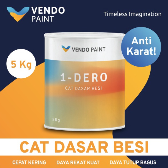 

Vendopaint Cat Dasar Besi Cat Meni Besi 1DERO 5 kg Ekonomis Murah u P8J2